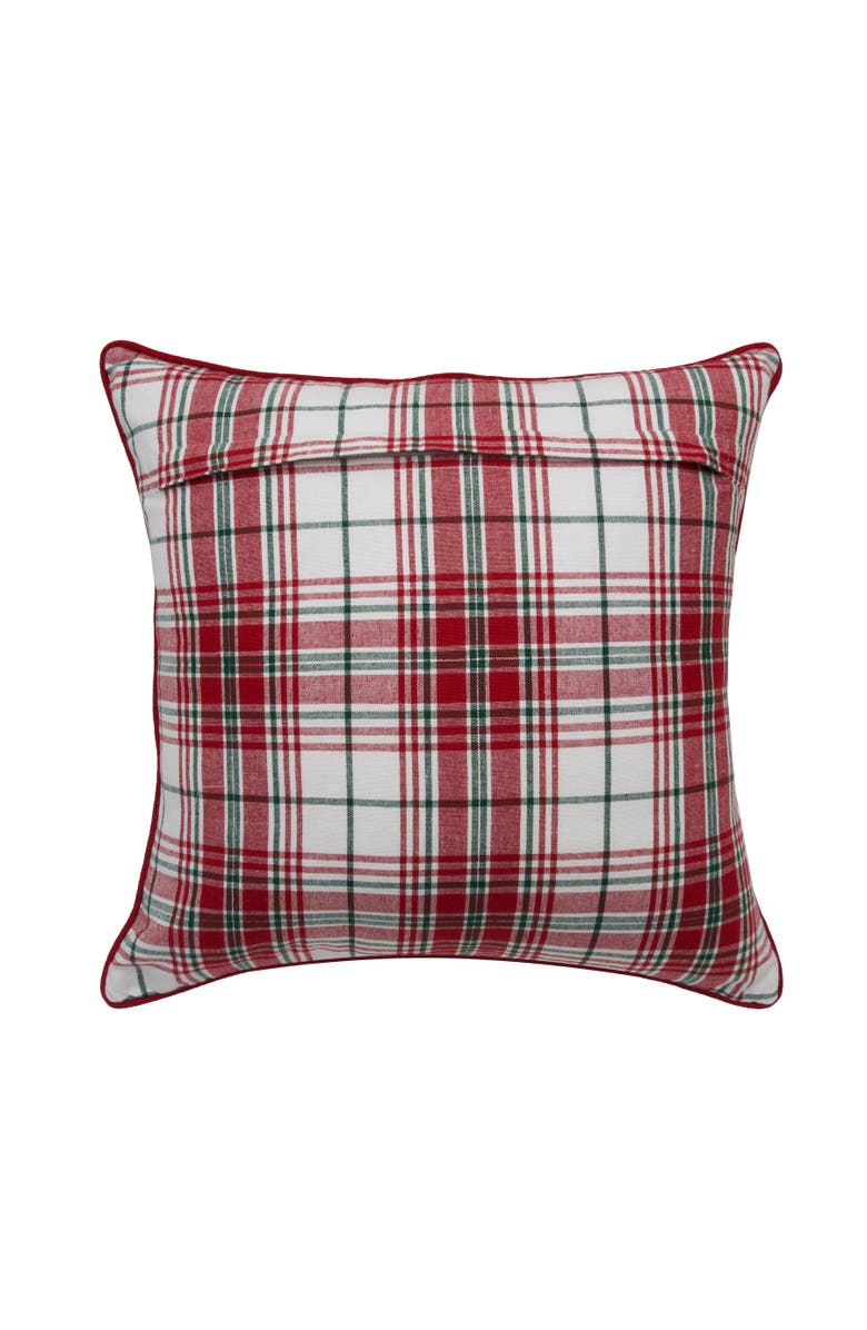 C&F Home Welcome North Pole Christmas Throw Pillow, 18" x 18", Alternate, color, Red