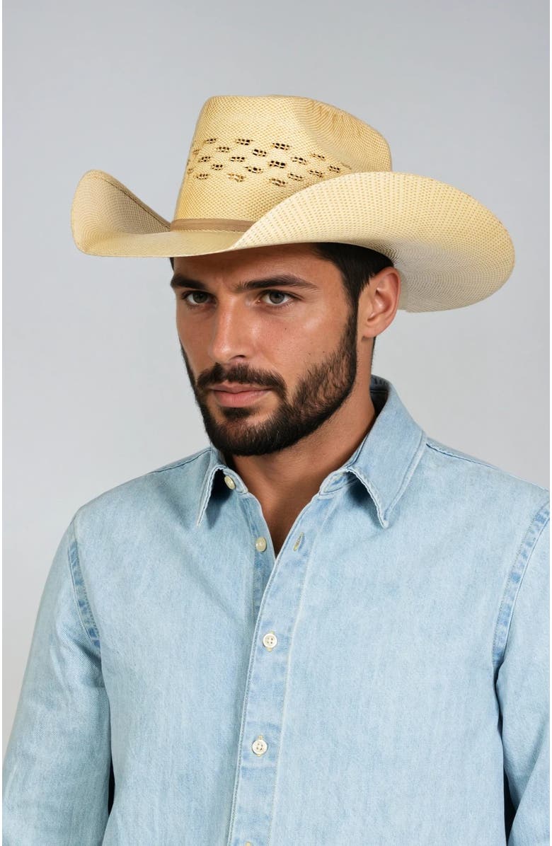 Manela The Ironclad 50X Bangora Straw Hat, Alternate, color, Ochre