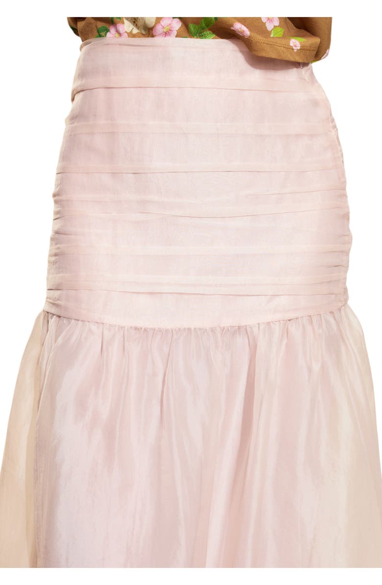 Cynthia Rowley Serafina Silk Skirt, Alternate, color, Ballet Pink