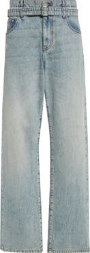 Proenza Schouler Ellsworth Belted Boyfriend Jeans