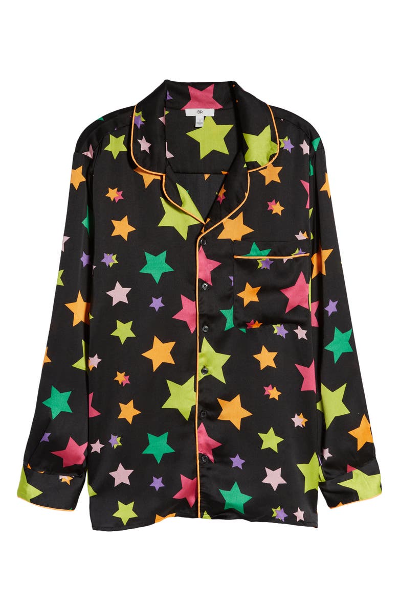 BP. Be Proud Pride Gender Inclusive Print Satin Shirt, Alternate, color,