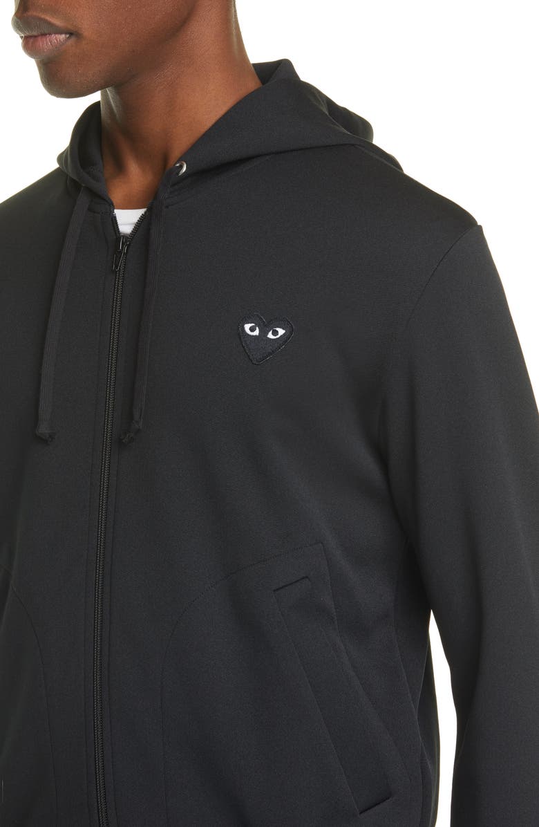 Comme des Garçons PLAY Heart Zip Hoodie, Alternate, color,
