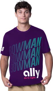 STARTER Men's Starter Purple Alex Bowman Ally All Star Extreme T-Shirt