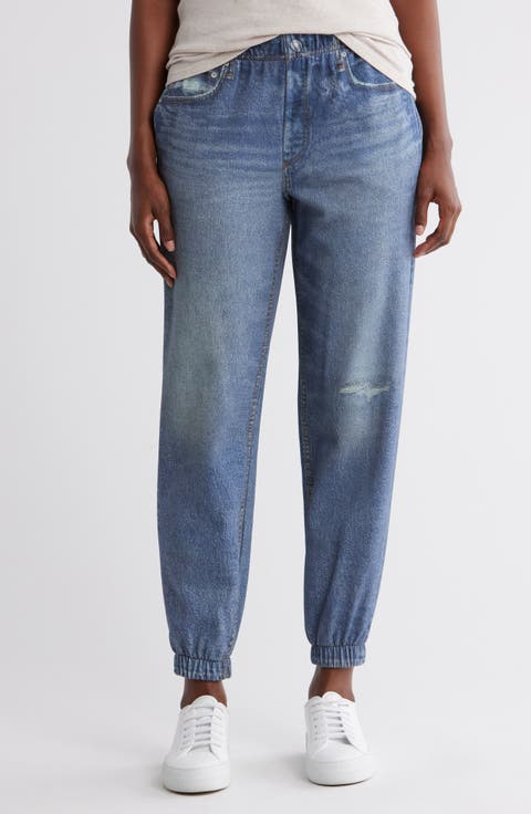 Mirage Denim Printed French Terry Joggers