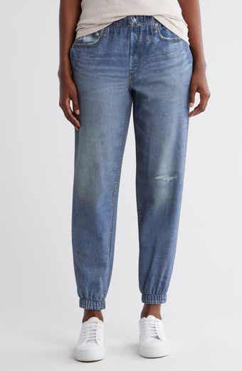 ECRU Mirage Denim Printed French Terry Joggers