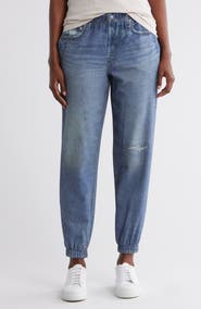 ECRU Mirage Denim Printed French Terry Joggers