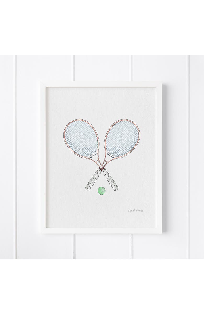 Ramus & Co Tennis Framed Museum Quality 8" x 10" Art Print, Main, color, Multicolored