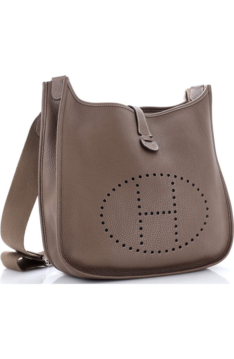 Pre-Owned Hermes Evelyne Bag Gen III Clemence PM, Alternate, color, Etoupe