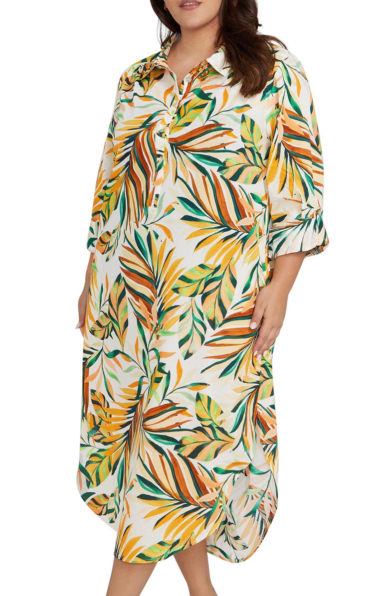 Artesands Monteverdi Cover-Up Shirtdress, Alternate, color, 