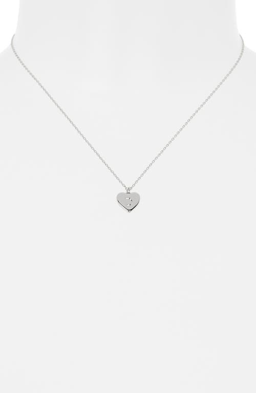 Kate Spade New York Initial Here Pendant Necklace In Silver