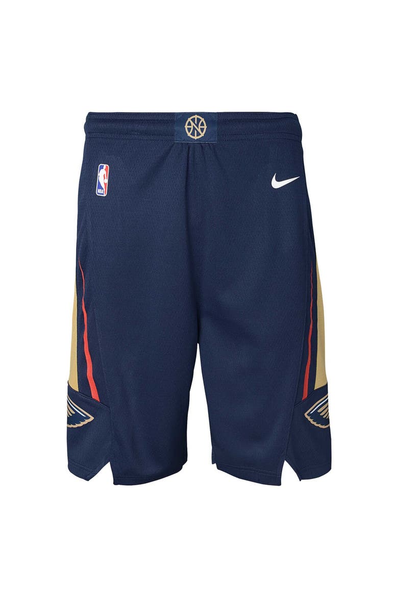 Youth Nike Navy New Orleans Pelicans Swingman Performance Shorts – Icon Edition, Main, color, Navy