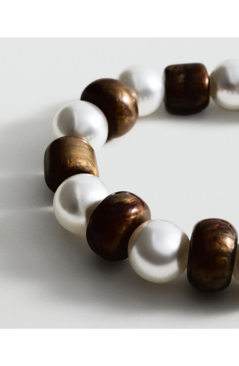 MANGO Beaded Statement Necklace, Alternate, color, 