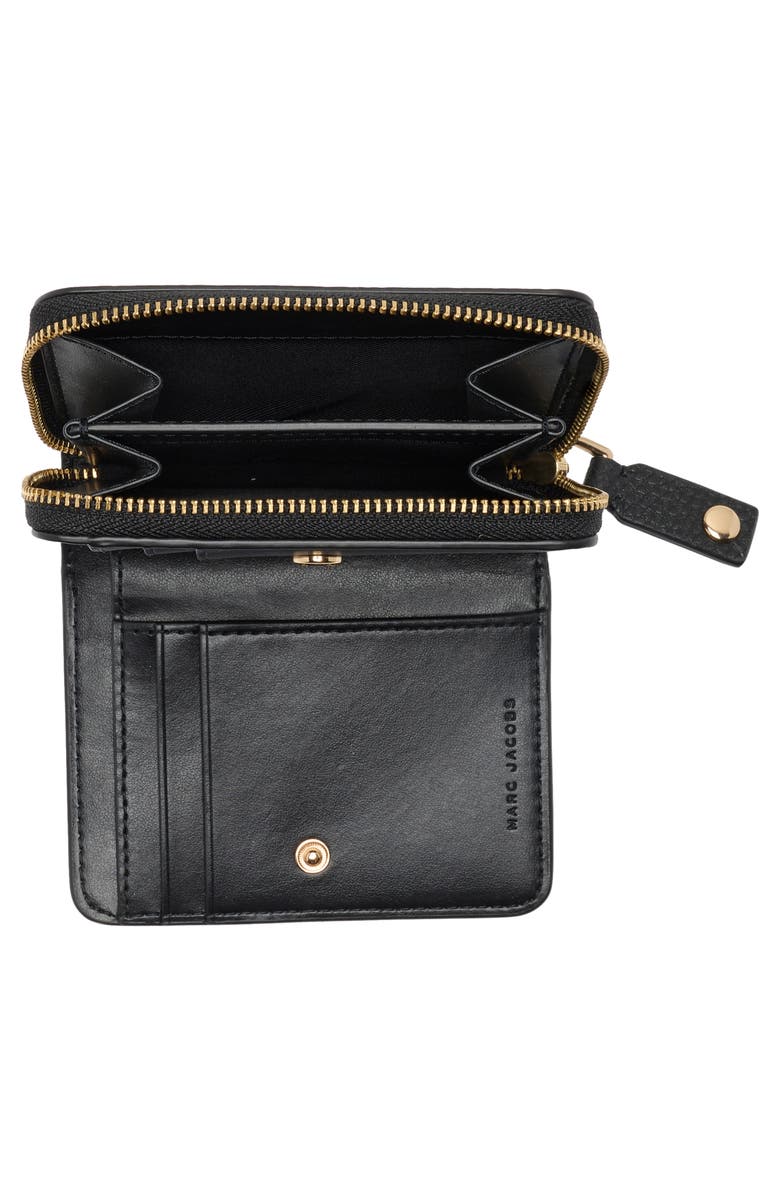 Marc Jacobs Cheetah Spot Mini SLG Compact Wallet, Alternate, color, Black Multi