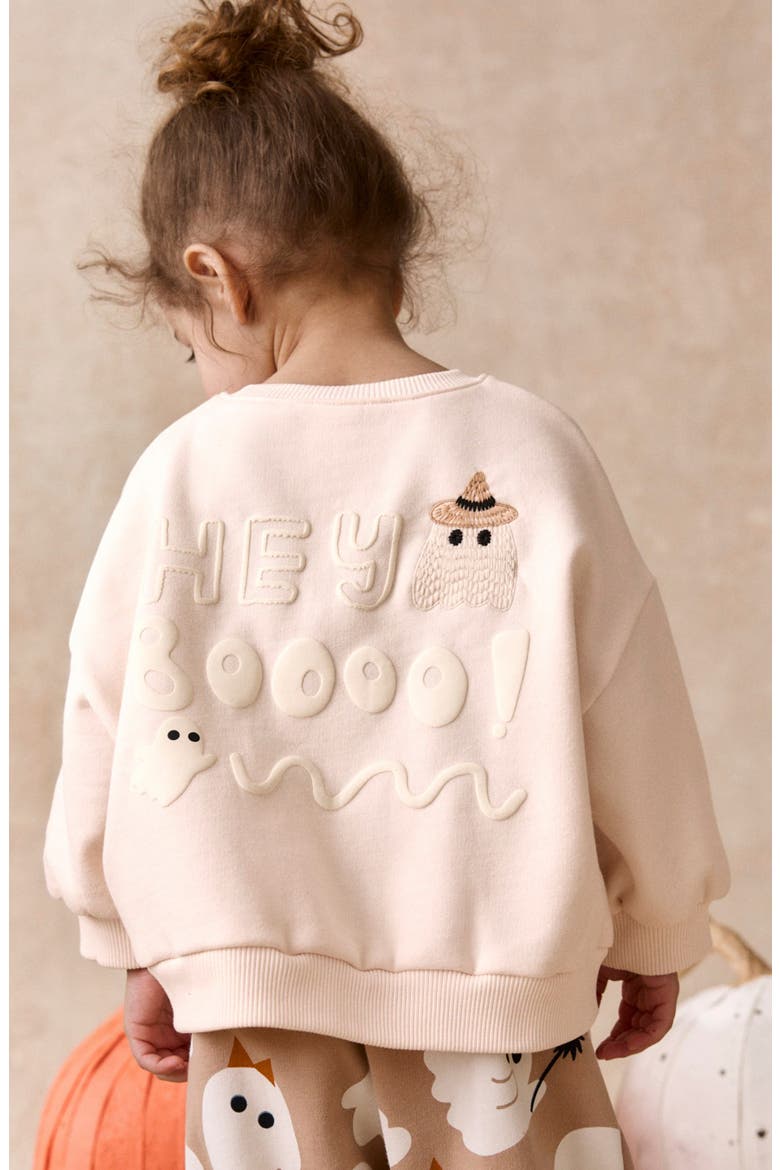 Kids' Halloween Sweatshirt & Pants Set, Alternate, color, NEUTRAL