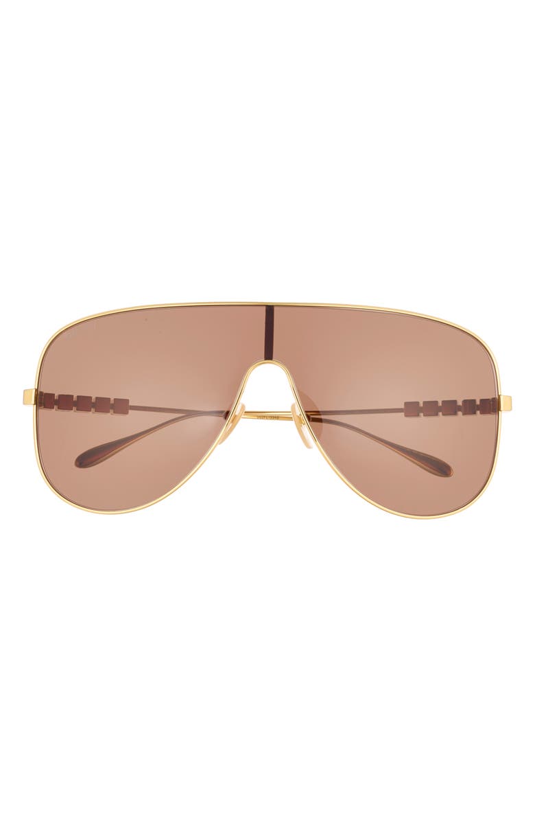 Gucci 99mm Shield Sunglasses, Main, color, 