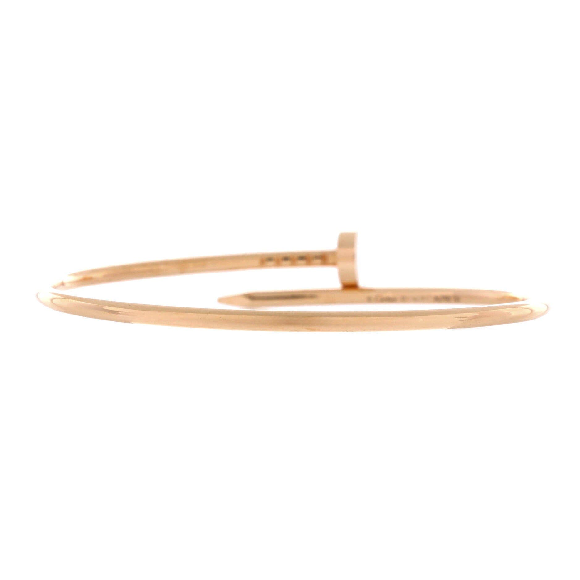 Juste un Clou Bracelet 18K Rose Gold Small, Alternate, color, Metallic Gold