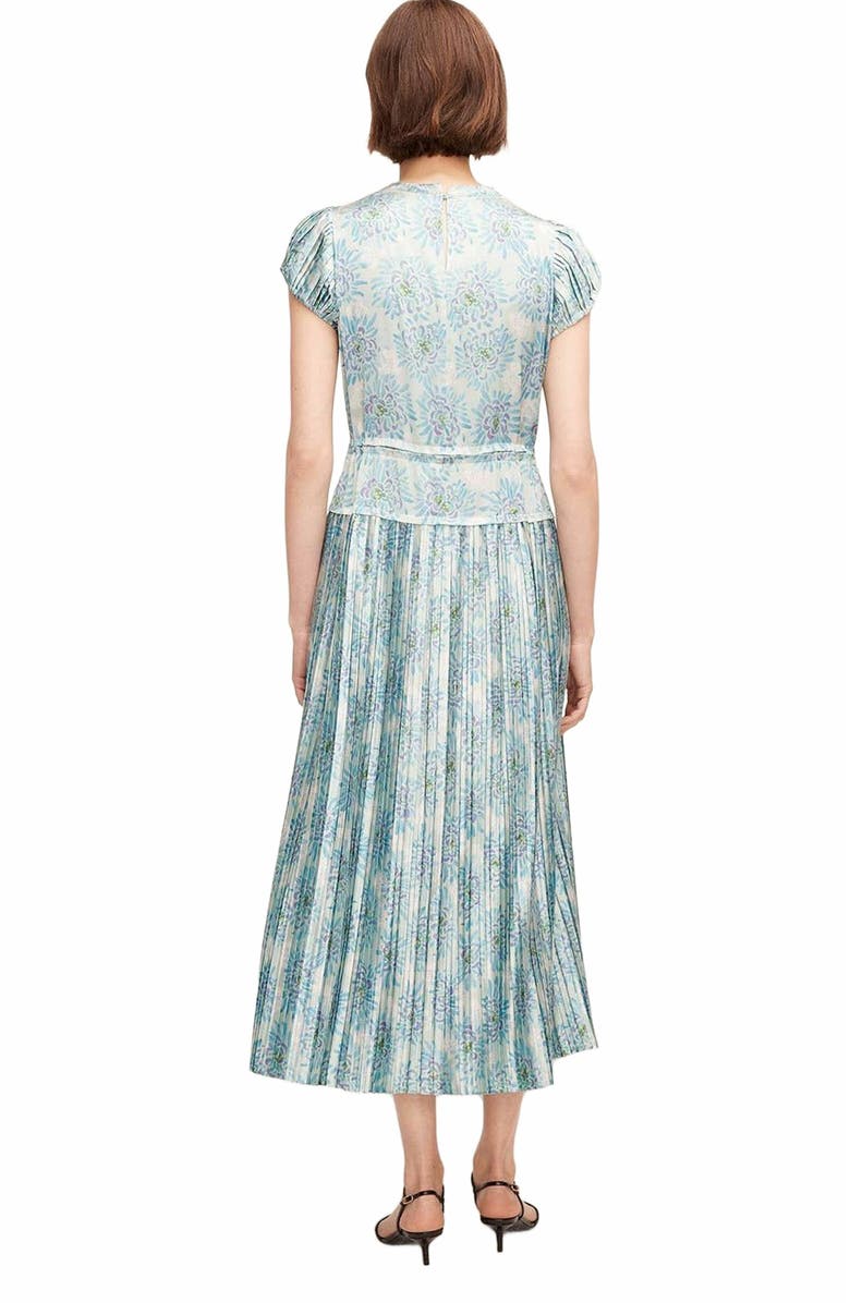 Rebecca Taylor Astera Fleur Pleated Puffed Sleeve Dress, Alternate, color,