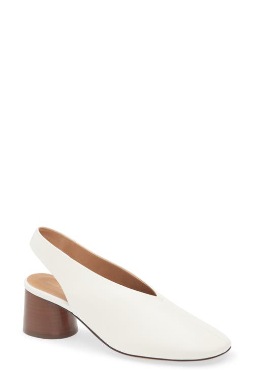 Mansur Gavriel Glove Slingback Pump In Bianca