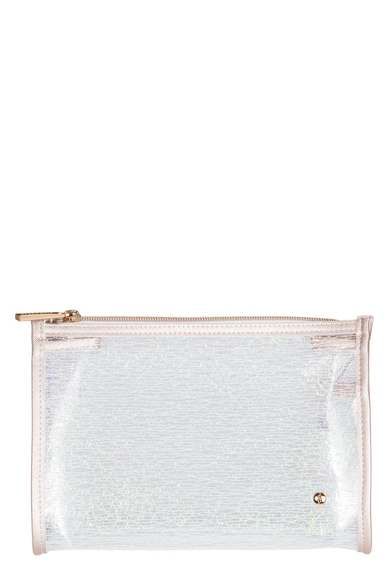 Miami Dragonfly Medium Makeup Bag, Main, color, NO COLOR