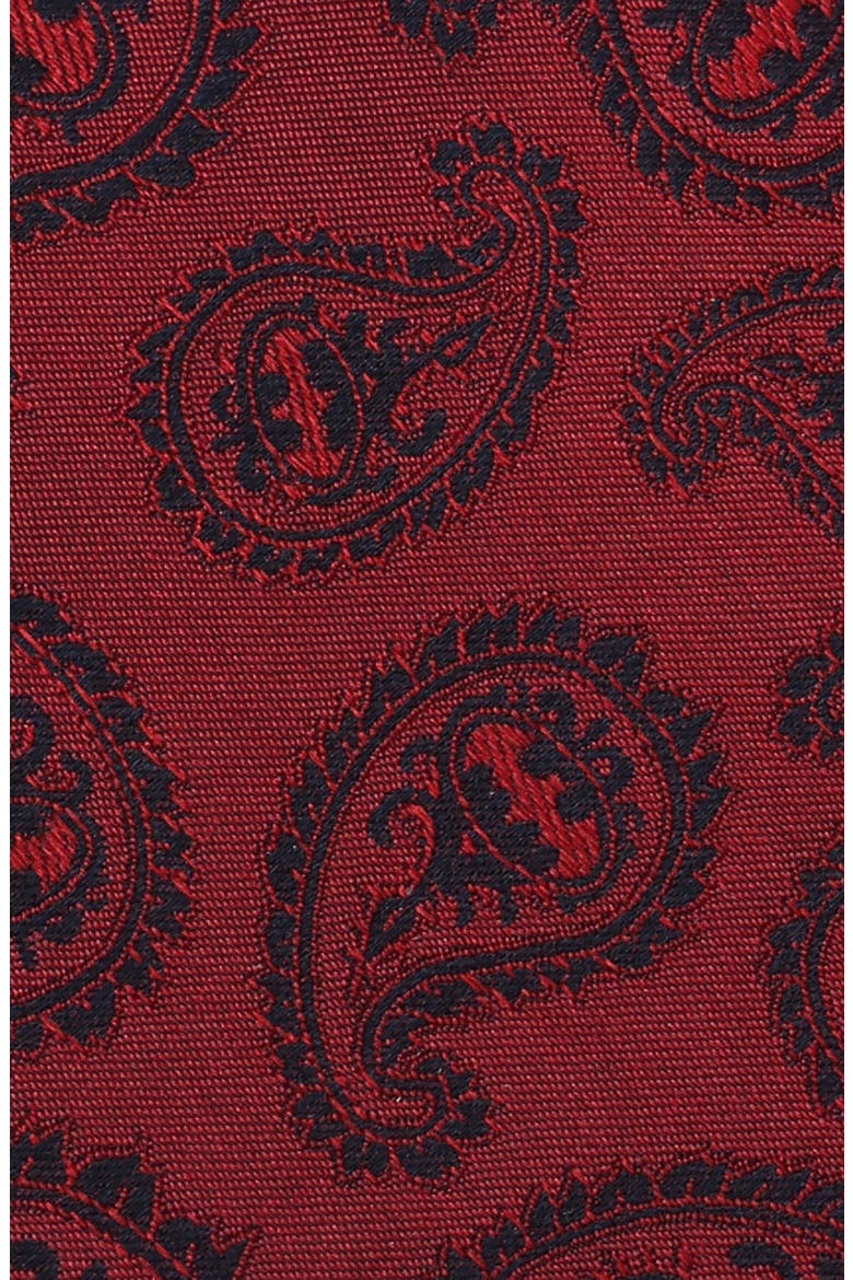Batman Paisley Silk Tie, Alternate, color, RED