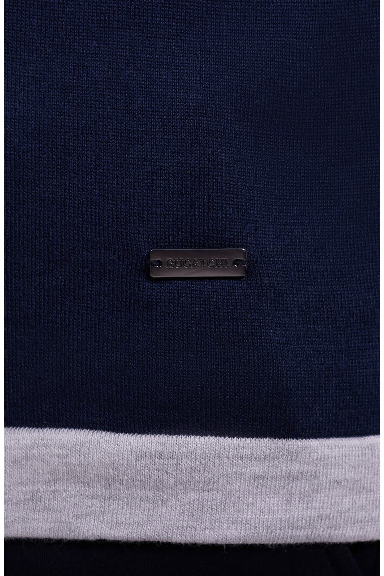 Short Sleeve Cotton & Modal Polo Sweater, Alternate, color, NAVY