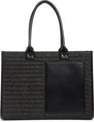BCBG Straw Tote Bag
