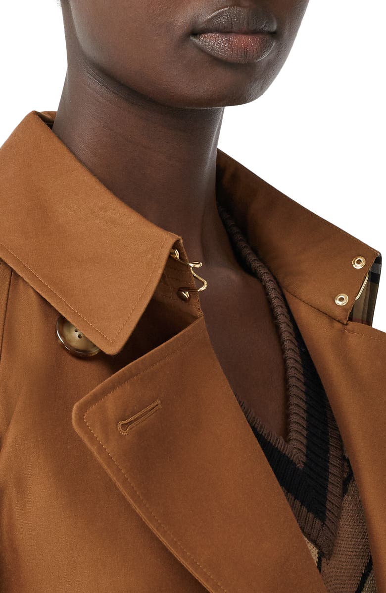 Burberry Waterloo Relaxed Fit Cotton Trench Coat, Alternate, color,