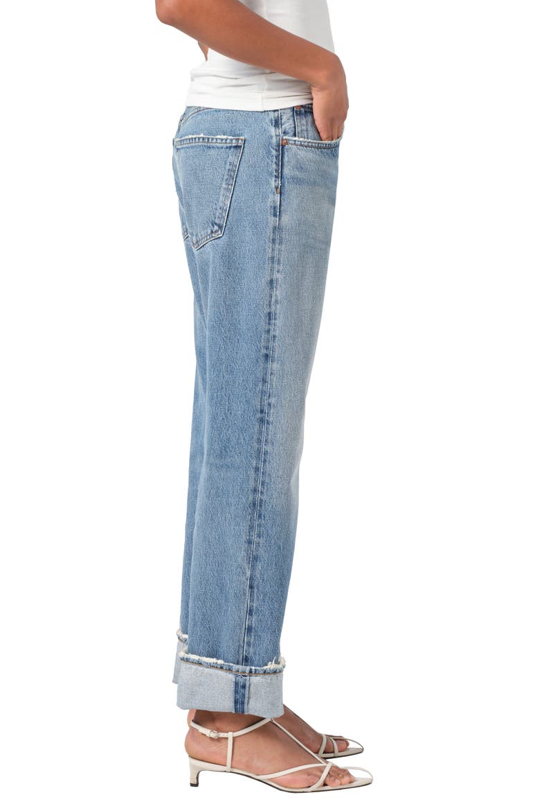 Fran Low Slung Loose Straight Leg Jeans, Alternate, color, REIGN