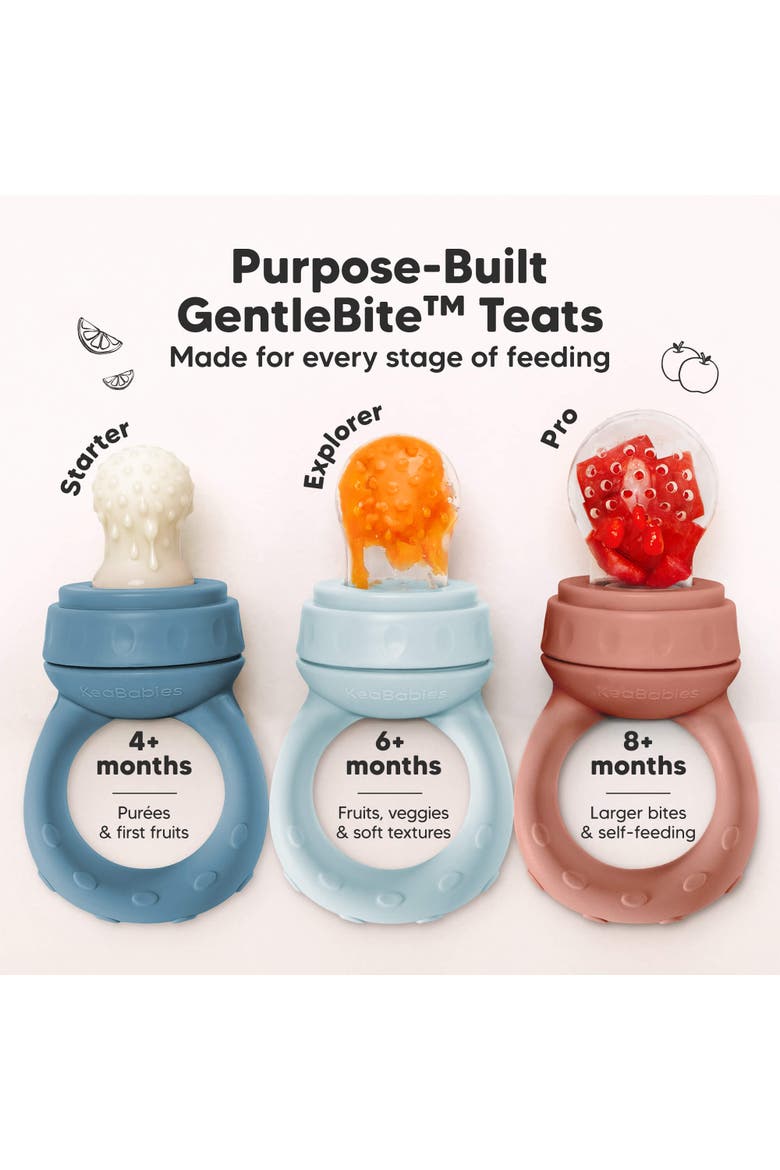2-Pack Lil' Prep Baby Food Feeders, Alternate, color, Ocean