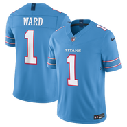Nike Men's Nike Cameron Ward Light Blue Tennessee Titans Team Vapor F.U.S.E. Stitched Limited Jersey