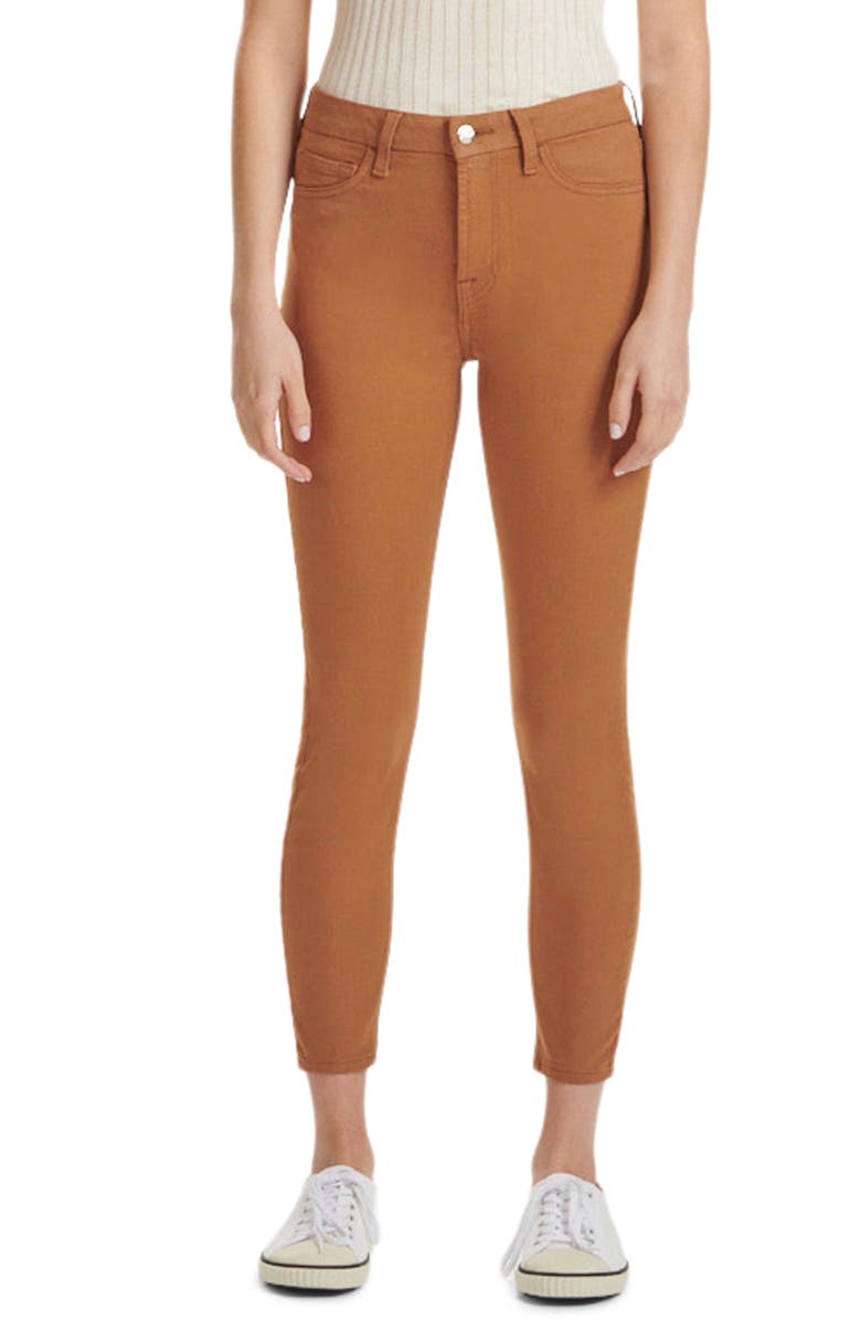 JEN7 by 7 For All Mankind Coated Ankle Skinny Jeans, Main, color,