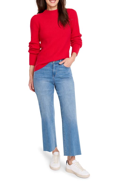 Nic + Zoe Nic+zoe Sequin Stitch Sweater In Amaryllis