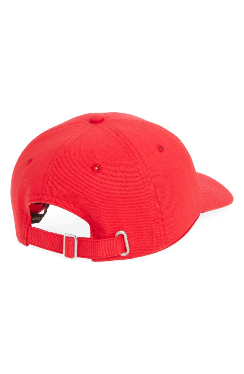 Favorite Daughter Valentine Logo Cotton Twill Baseball Cap, Alternate, color, Red