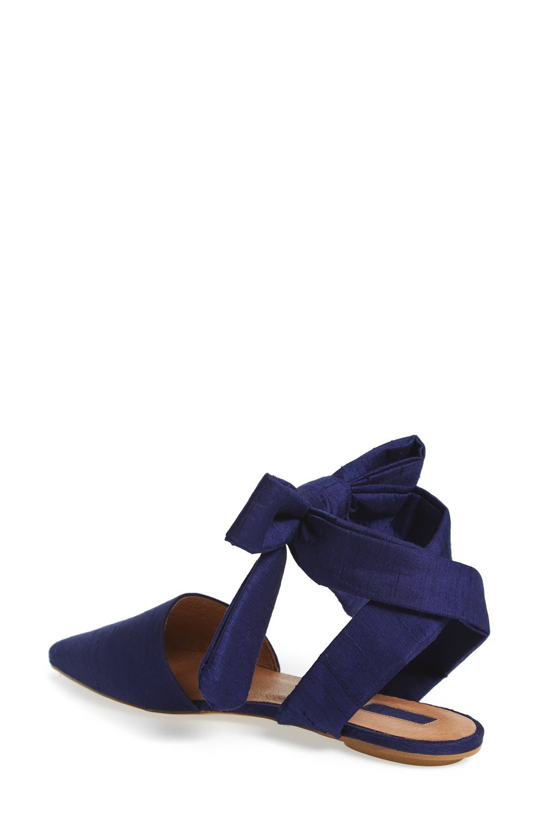 'Khloe' Pointy Toe Flat, Alternate, color, PURPLE