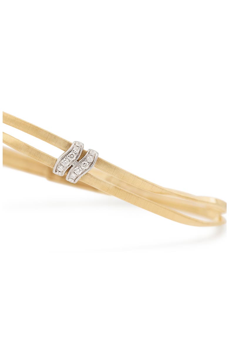 Marrakech 18k Gold Diamond Bangle, Alternate, color, YELLOW/WHITE GOLD