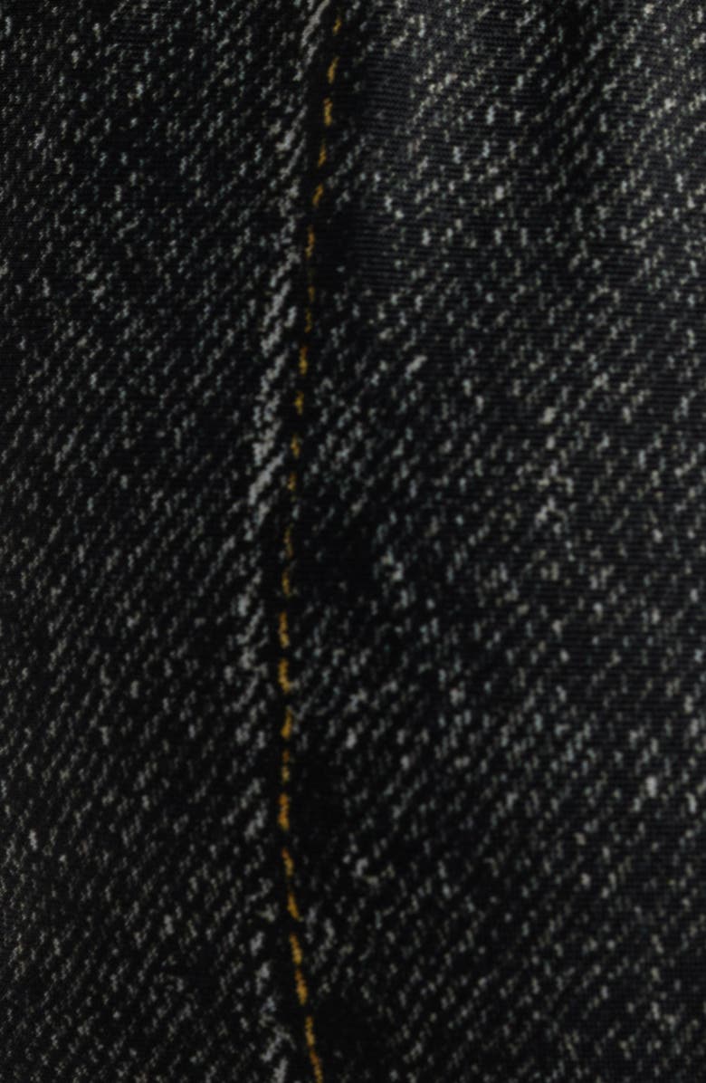 rag & bone Miramar Faux Denim Bikini Top, Alternate, color, Washed Black