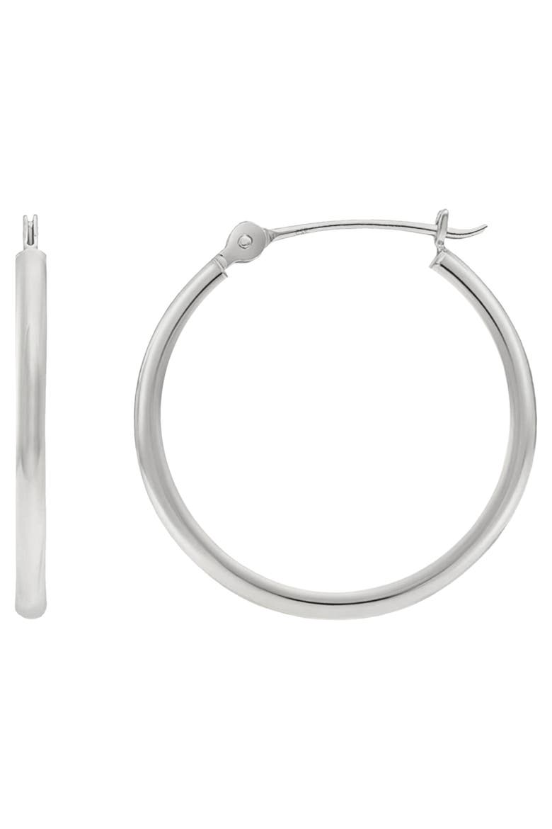 Sterling Silver Large 30MM Hoops, Main, color, Silver