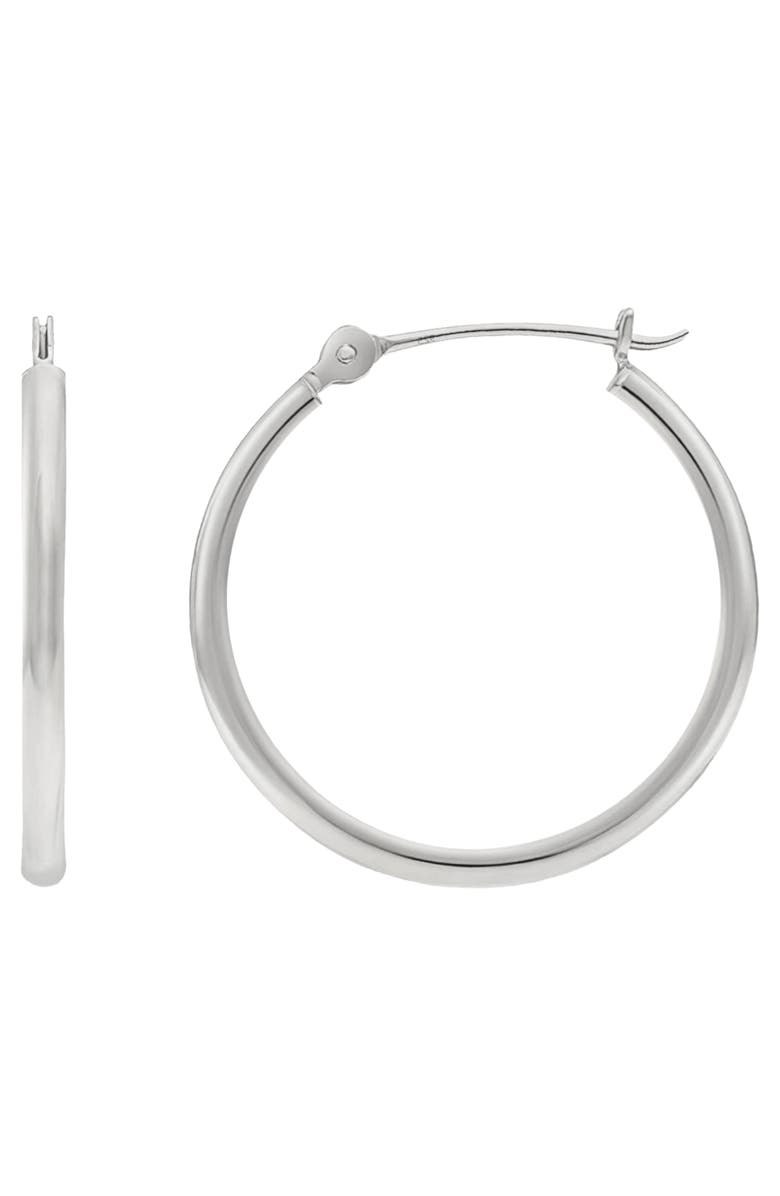 Donatello Gian Sterling Silver Large 30MM Hoops, Main, color, 