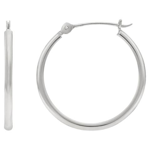 Sterling Silver Large 30MM Hoops