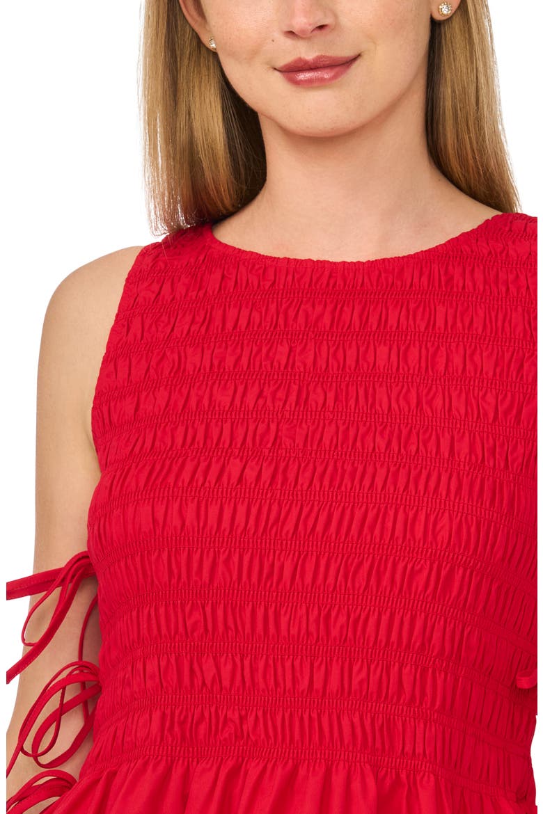 Woven Puckered Tank, Alternate, color, GLAMOUR RED