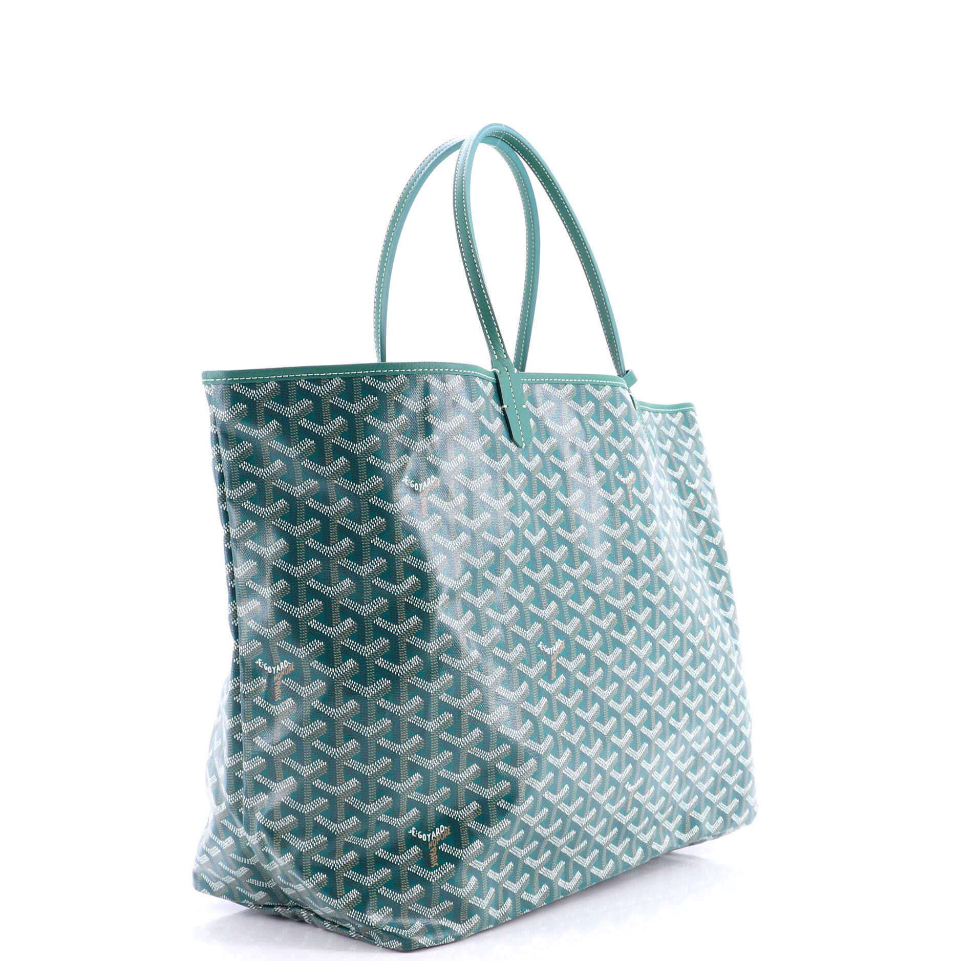 Pre-Owned Goyard Saint Louis Tote Coated Canvas GM, Alternate, color, Green