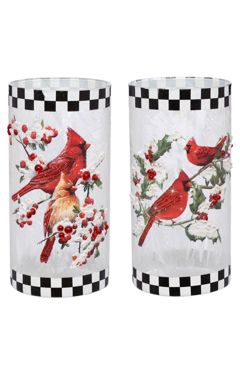 Mark Roberts Cardinal Berry Décor, Set of 4, Main, color, Red