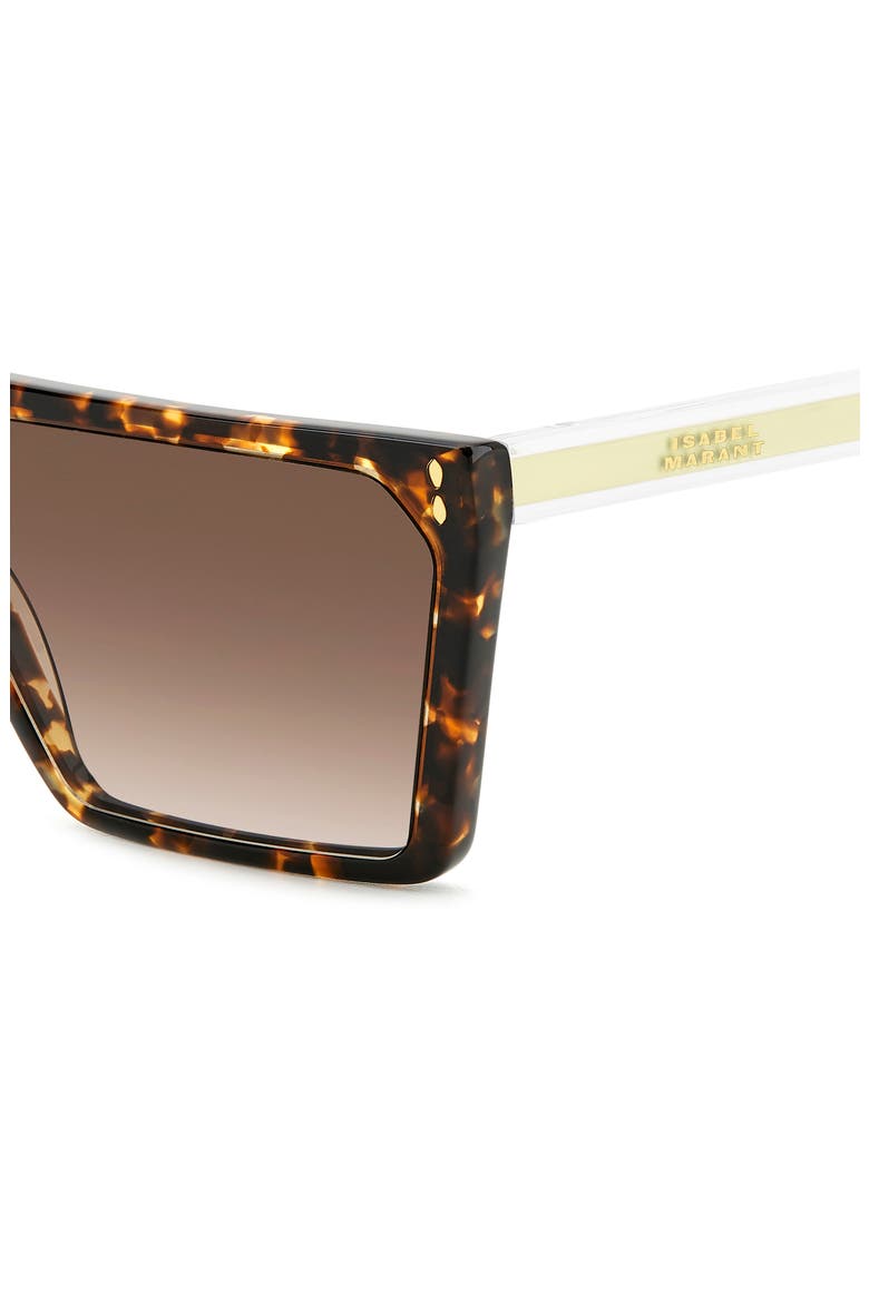 64mm Oversize Rectangular Sunglasses, Alternate, color, HAVANA