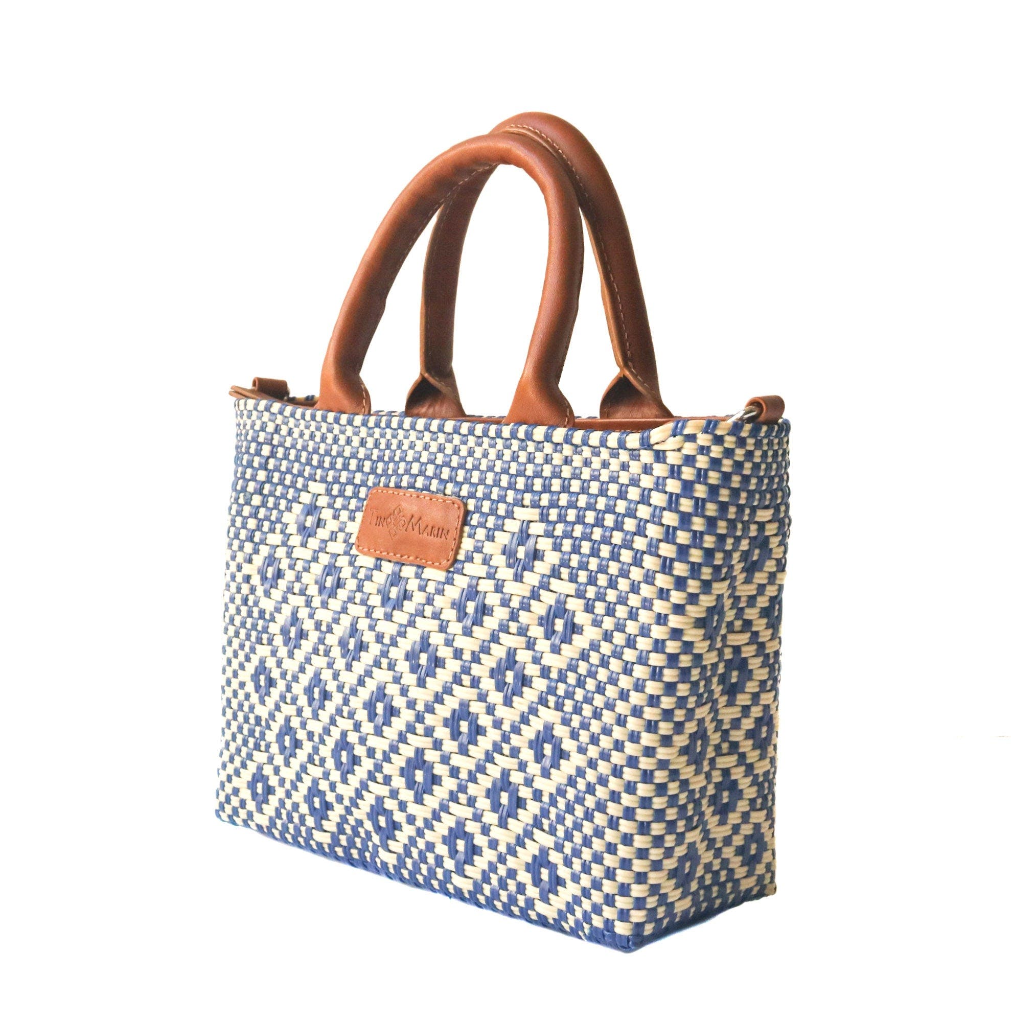 Small Woven Crossbody, Alternate, color, Tan Leather Straps