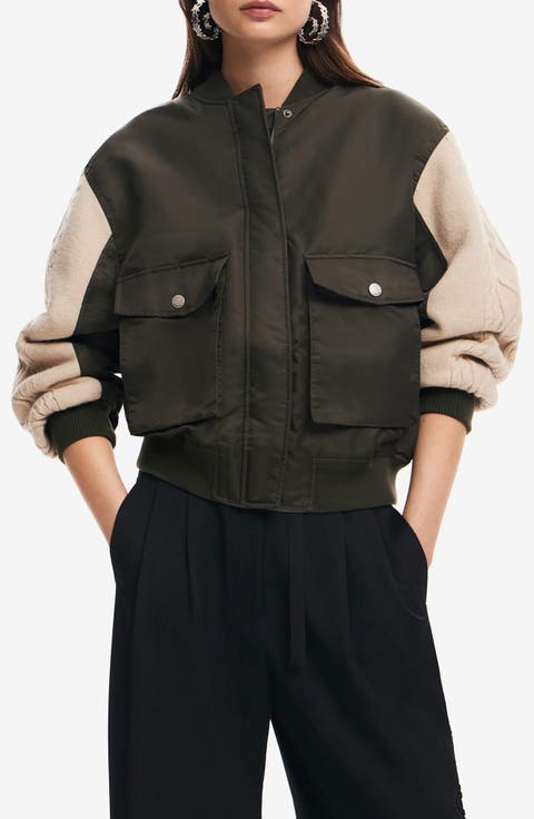 Bucharest Mix Media Bomber Jacket