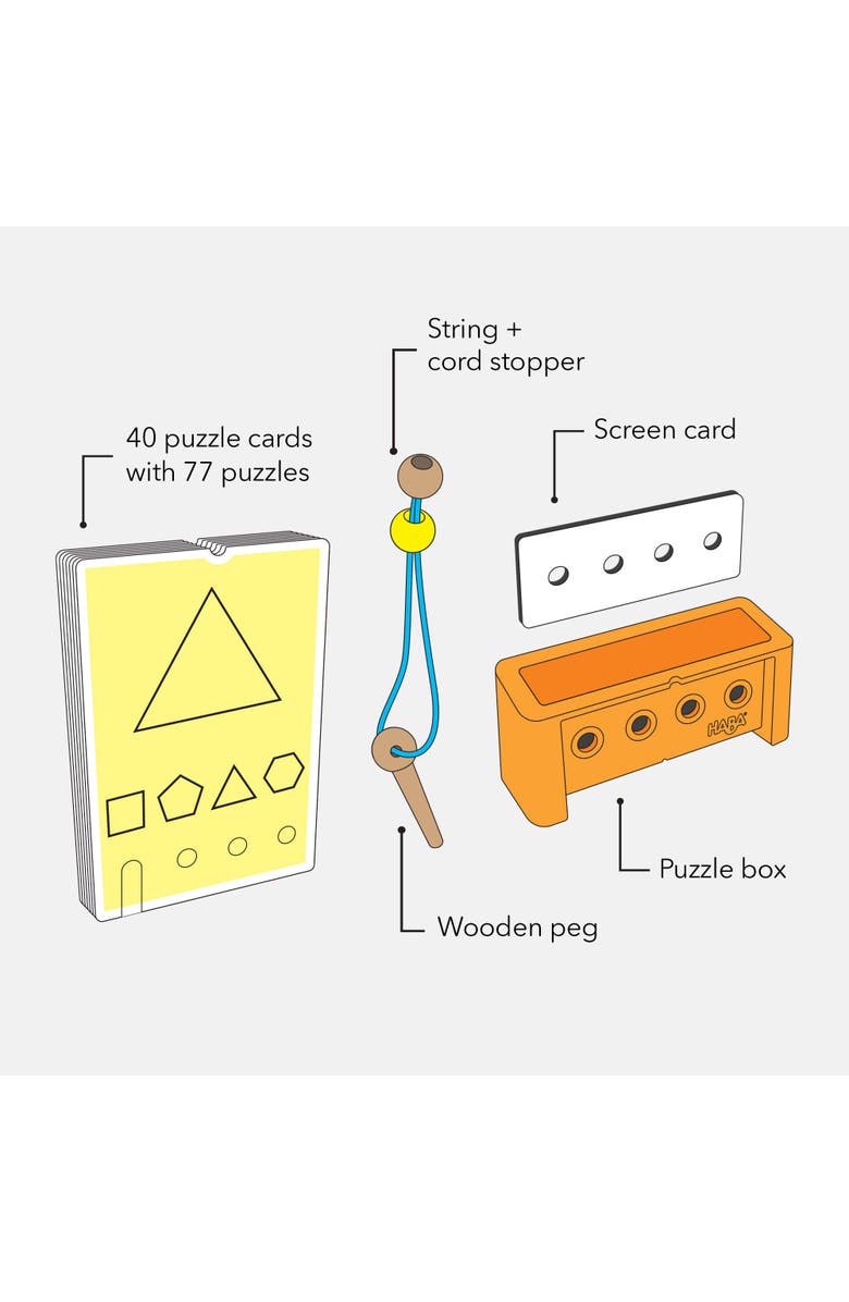 HABA Logic! CASE Starter Set - Brain Teaser Puzzles and Car Games, A Handheld Game to Develop Critical Thinking for Kids Ages 7+, Alternate, color, Multi