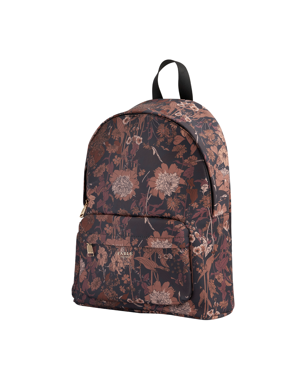 Fable England Deco Blooms Large Black Backpack, Alternate, color, Black