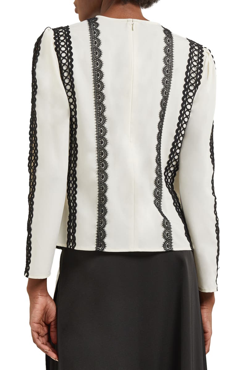 Misook Lace Appliqué Top, Alternate, color, 