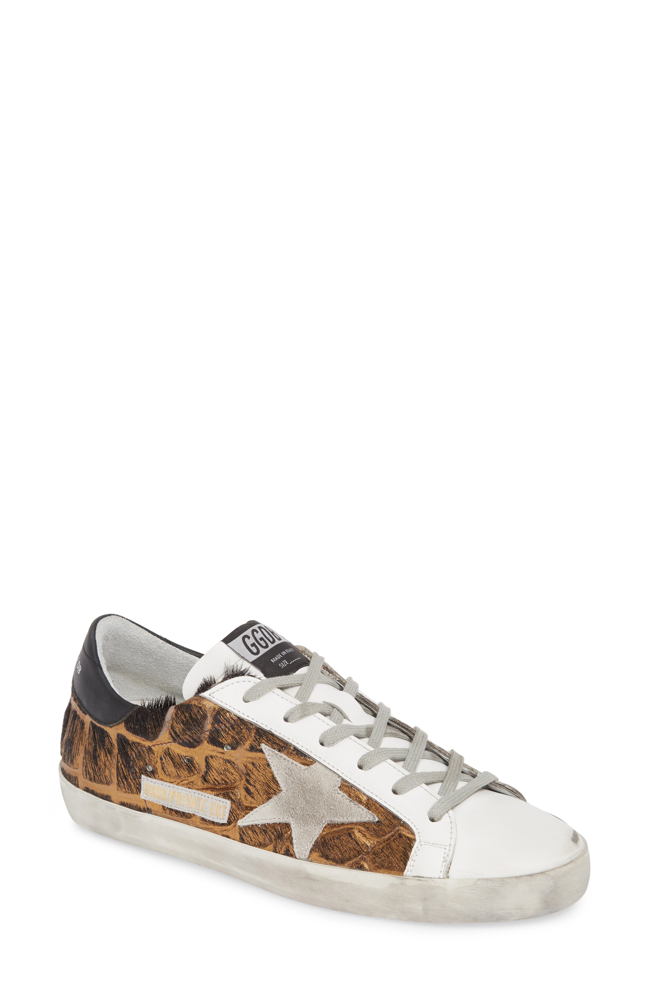 Golden Goose Superstar Genuine Calf Hair Sneaker, Main, color, 