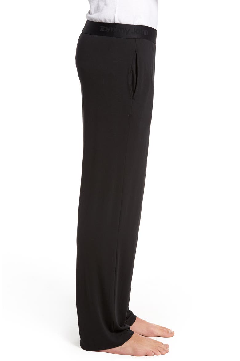 Second Skin Pajama Pants, Alternate, color, BLACK